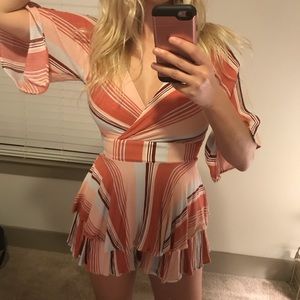 Striped romper